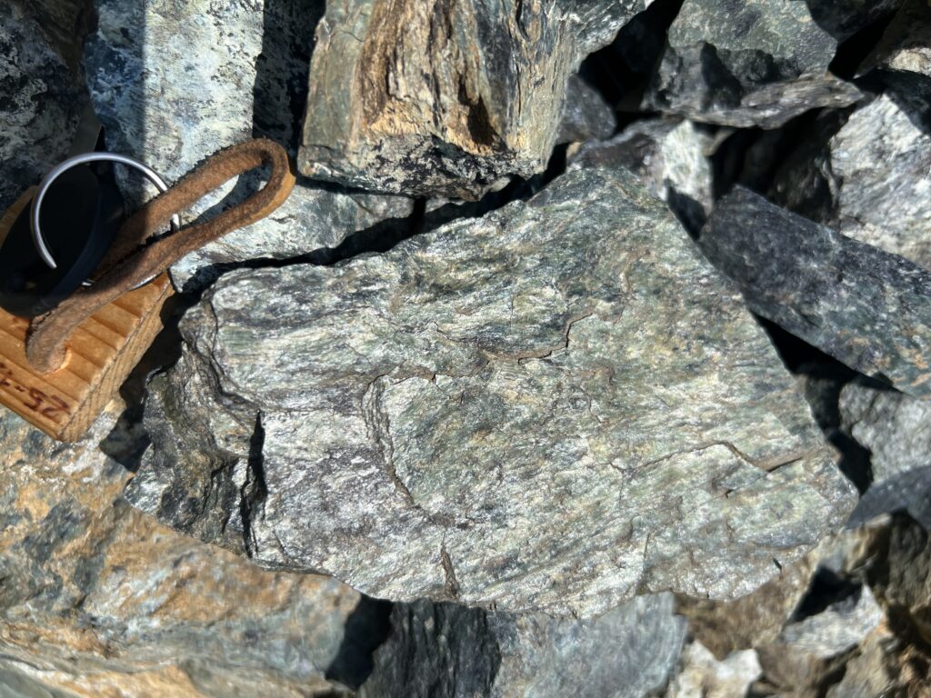 frammento di serpentinite del Beigua