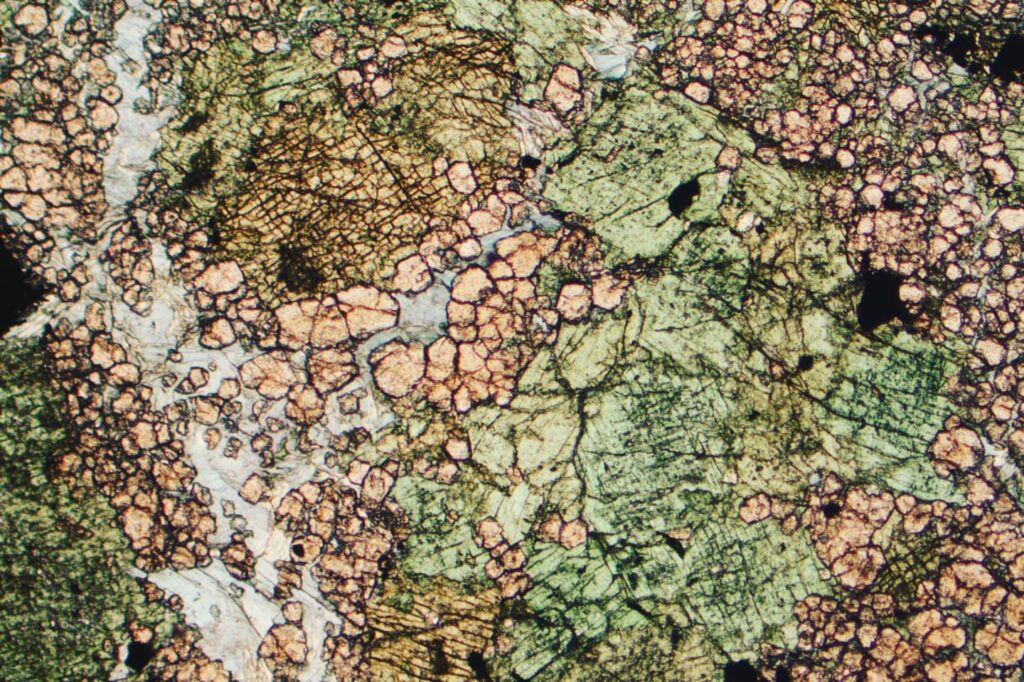 Eclogite Beigua microscopio CQ